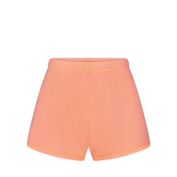SKIMS Modal French Terry Loose Short-“Neon Orange” - Picture 2 of 3